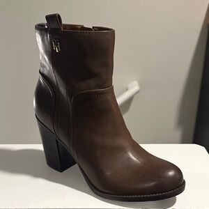 Brown Leather Ankle Boots